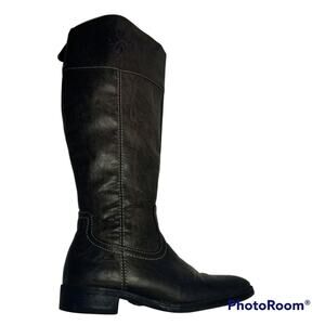Svemsley Boots Womens 8 Black Smoke Knee High